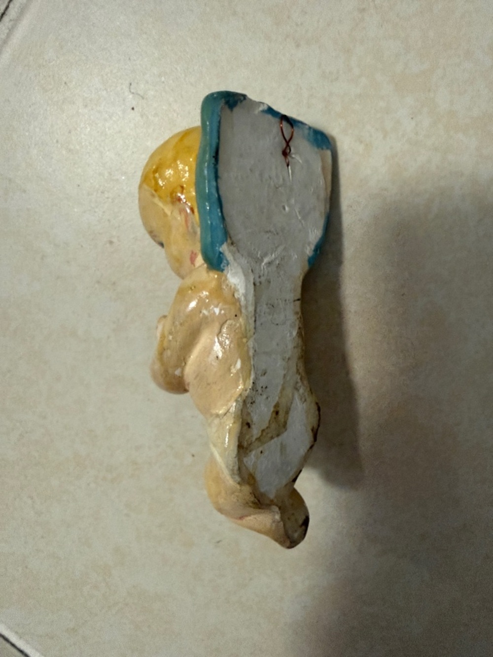 Antique Vintage Chalk Ware Baby Figurine. - Picture 4 of 4